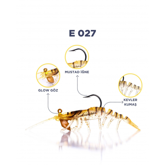 CARETTA SAKURA SHRIMP 6,5G 76Mm E 027
