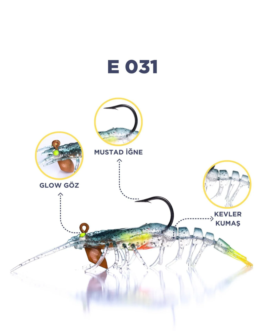 CARETTA SAKURA SHRIMP 6,5G 76Mm E 031