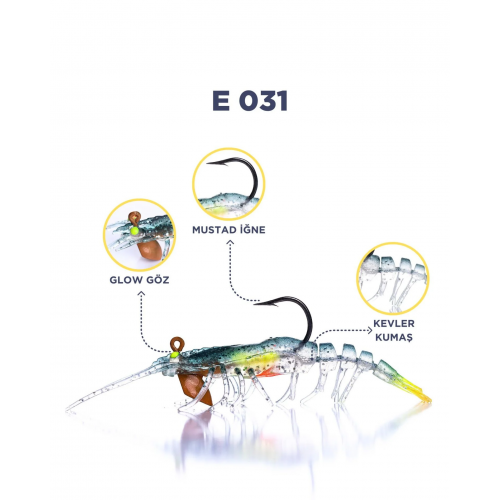 CARETTA SAKURA SHRIMP 6,5G 76Mm E 031 CARETTA SAKURA SHRIMP 6,5G 76Mm E 031