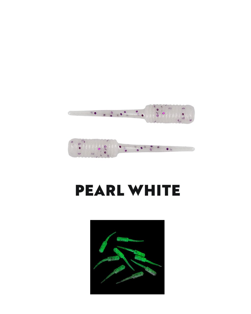 Fujin Baby FRY 2Cm LRF Silikonu Pearl White Glow Fujin Baby FRY 2Cm LRF Silikonu Pearl White Glow