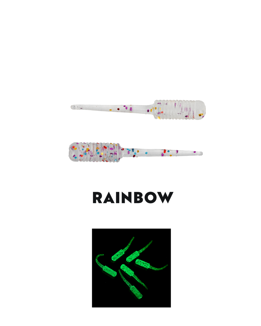 Fujin Baby FRY 2Cm LRF Silikonu Rainbow Glitter Fujin Baby FRY 2Cm LRF Silikonu Rainbow Glitter