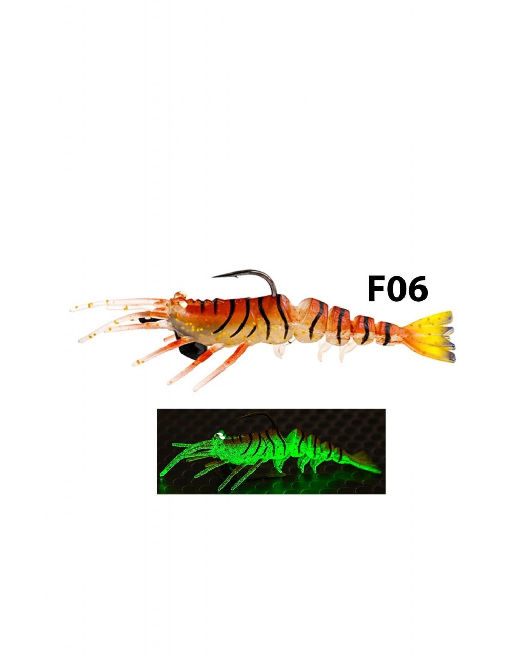 Fujin Shrimper 75Mm 4Gr #F06 Angry Shrimp Fujin Shrimper 75Mm 4Gr #F06 Angry Shrimp