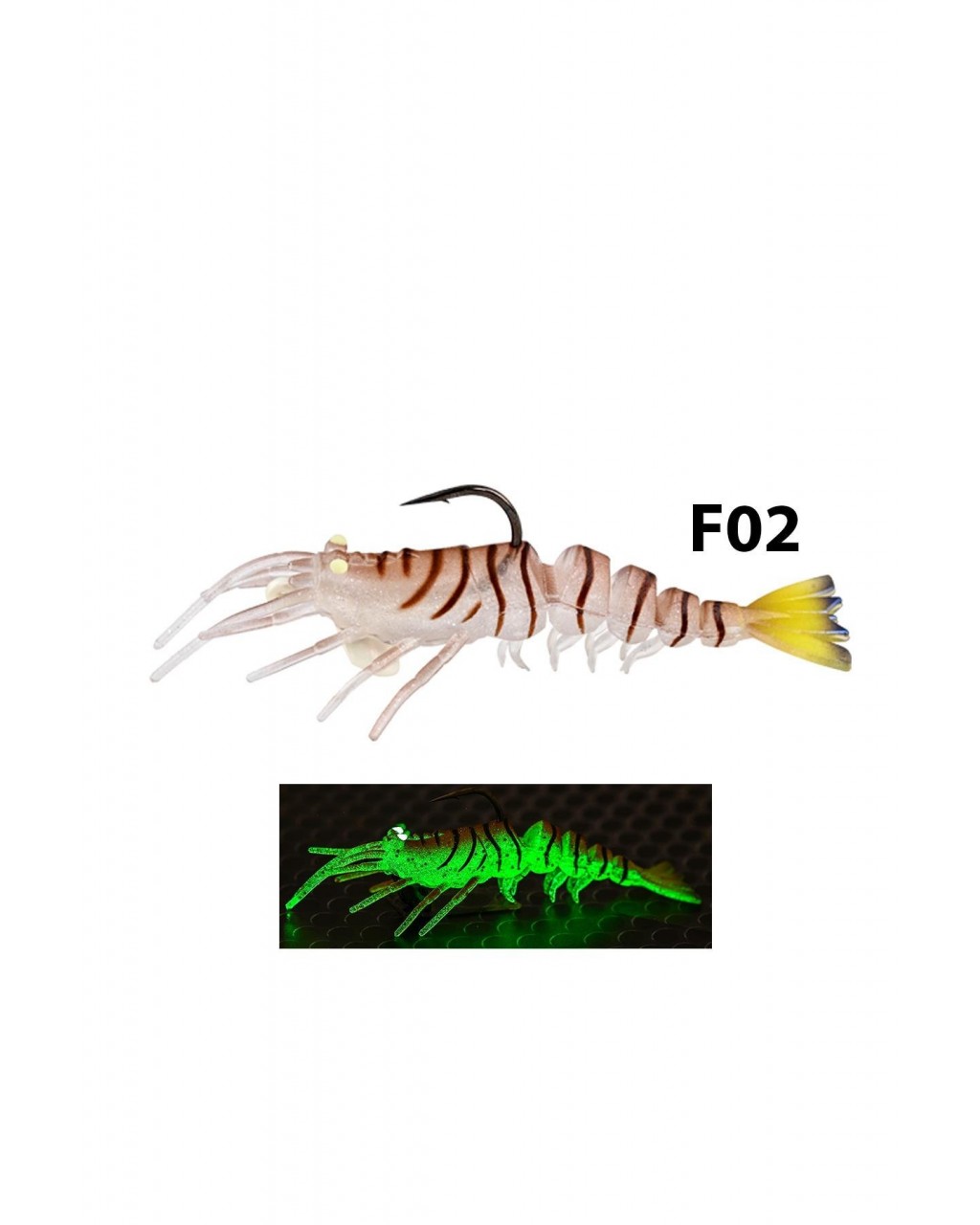 Fujin Shrimper 75Mm 4Gr #F02 Tiger Fujin Shrimper 75Mm 4Gr #F02 Tiger