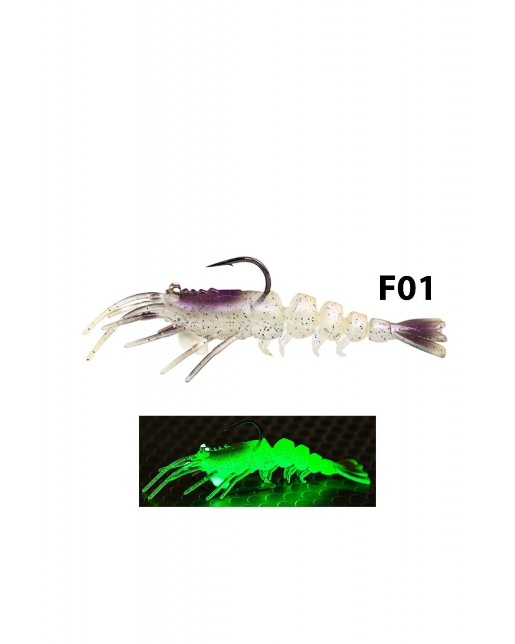 Fujin Shrimper 75Mm 4Gr #F01 Jelly Fujin Shrimper 75Mm 4Gr #F01 Jelly