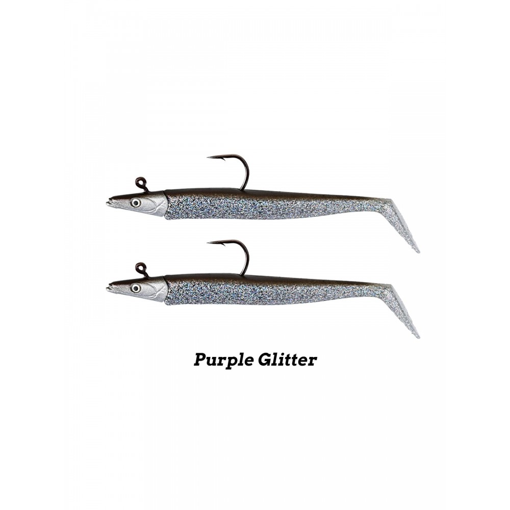 Fujin Zand Eel 11Cm 7-14G Double Combo Purple Glit Fujin Zand Eel 11Cm 7-14G Double Combo Purple Glit