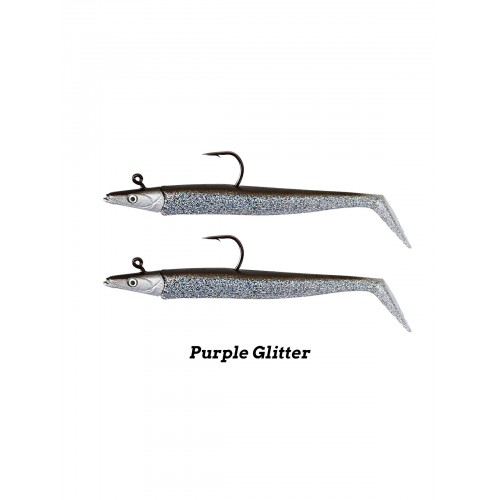 Fujin Zand Eel 11Cm 7-14G Double Combo Purple Glit	