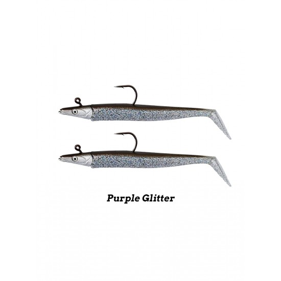 Fujin Zand Eel 11Cm 7-14G Double Combo Purple Glit	