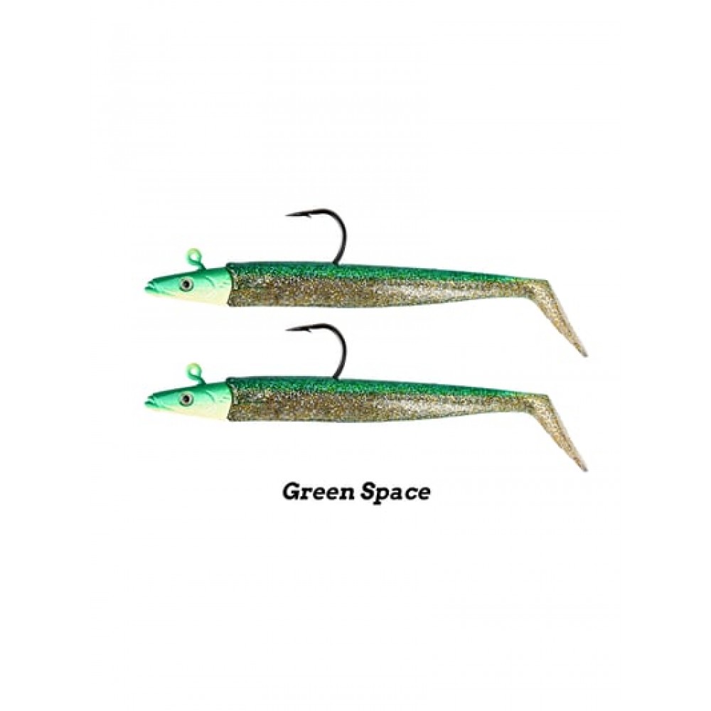 Fujin Zand Eel 11Cm 7-14G Double Combo Green Space Fujin Zand Eel 11Cm 7-14G Double Combo Green Space