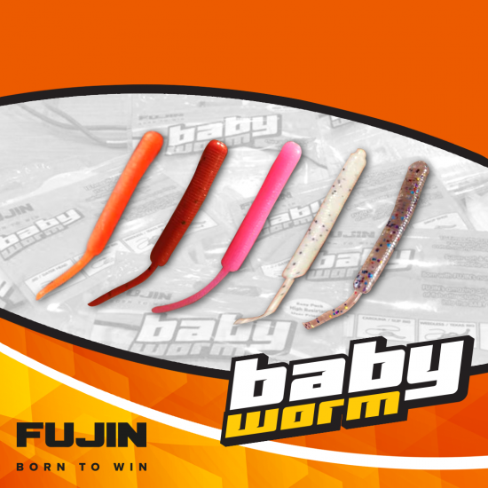 Fujin Baby Worm Fjbw02 5,2Cm Floating Bloody Red Fujin Baby Worm Fjbw02 5,2Cm Floating Bloody Red