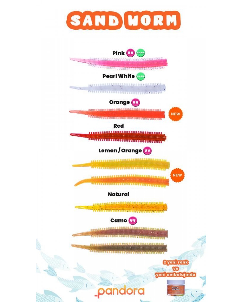 Perfect Soft Baits Sand Worm 7Cm (Kavanozlu Ambalaj) CAMO