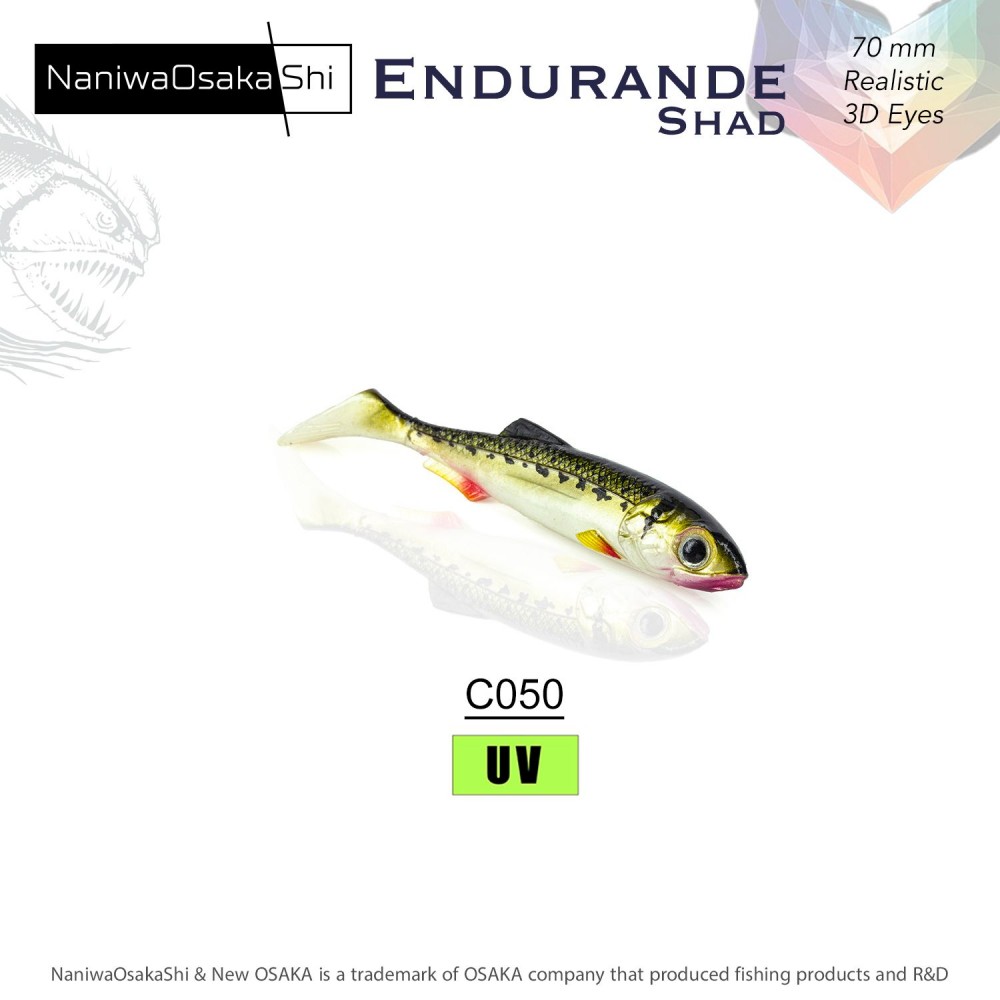 NANIWAOSAKASHI ENDURANDE SHAD 70MM C050 Vairone NANIWAOSAKASHI ENDURANDE SHAD 70MM C050 Vairone