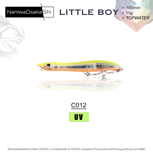 NANIWAOSAKASHI LITTLE BOY 100MM 11GR TOPWATER C012