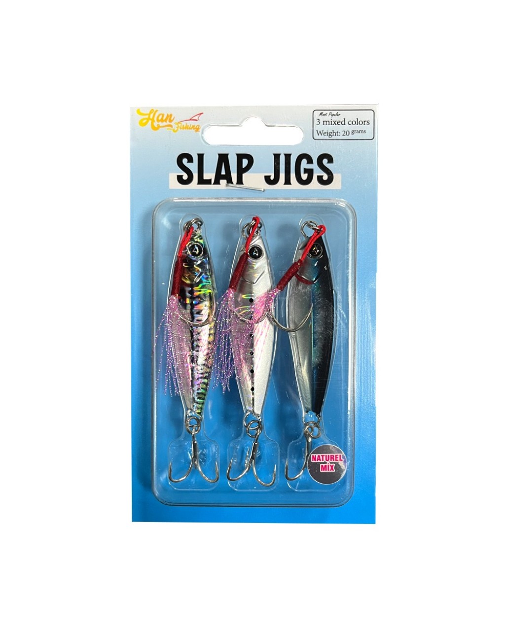 Slap Jigs Naturel Mix RENK - 20 Slap Jigs Naturel Mix RENK - 20