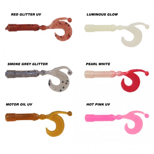 RYUJI BABY CURTAIL 4.3CM, KOKULU, SMOKEY GREY GLITTER, (8 AD.)    	 RYUJI BABY CURTAIL 4.3CM, KOKULU, SMOKEY GREY GLITTER, (8 AD.)