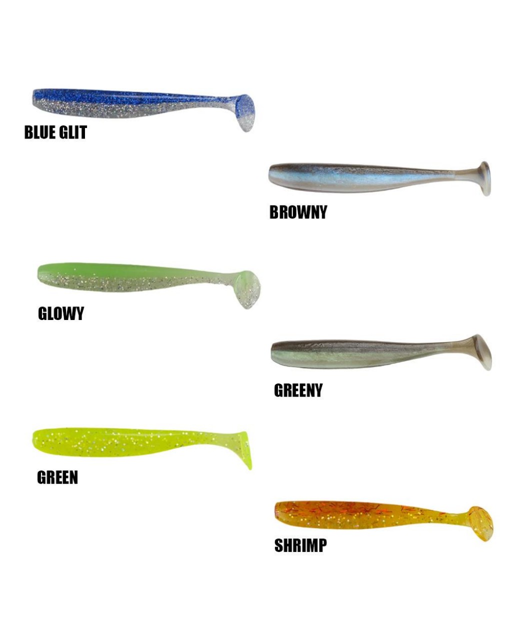 Ryuji Slim Shaker 10Cm Silikon Yem (6 Adet) BROWNY