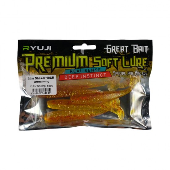 Ryuji Slim Shaker 10Cm Silikon Yem (6 Adet) GREENY Ryuji Slim Shaker 10Cm Silikon Yem (6 Adet) GREENY