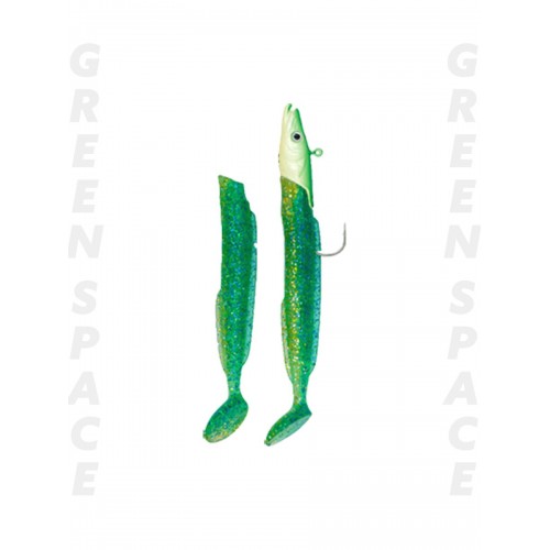 Fujin Salt Eel #033 Green Space Slt1012 10Cm 12Gr  Fujin Salt Eel #033 Green Space Slt1012 10Cm 12Gr
