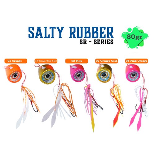 Fujin Salty Rubber 80Gr #10 Orange Glow 3D SR-021 Fujin Salty Rubber 80Gr #10 Orange Glow 3D SR-021