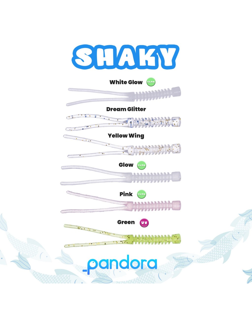 PANDORA SHAKY WORM GLOW