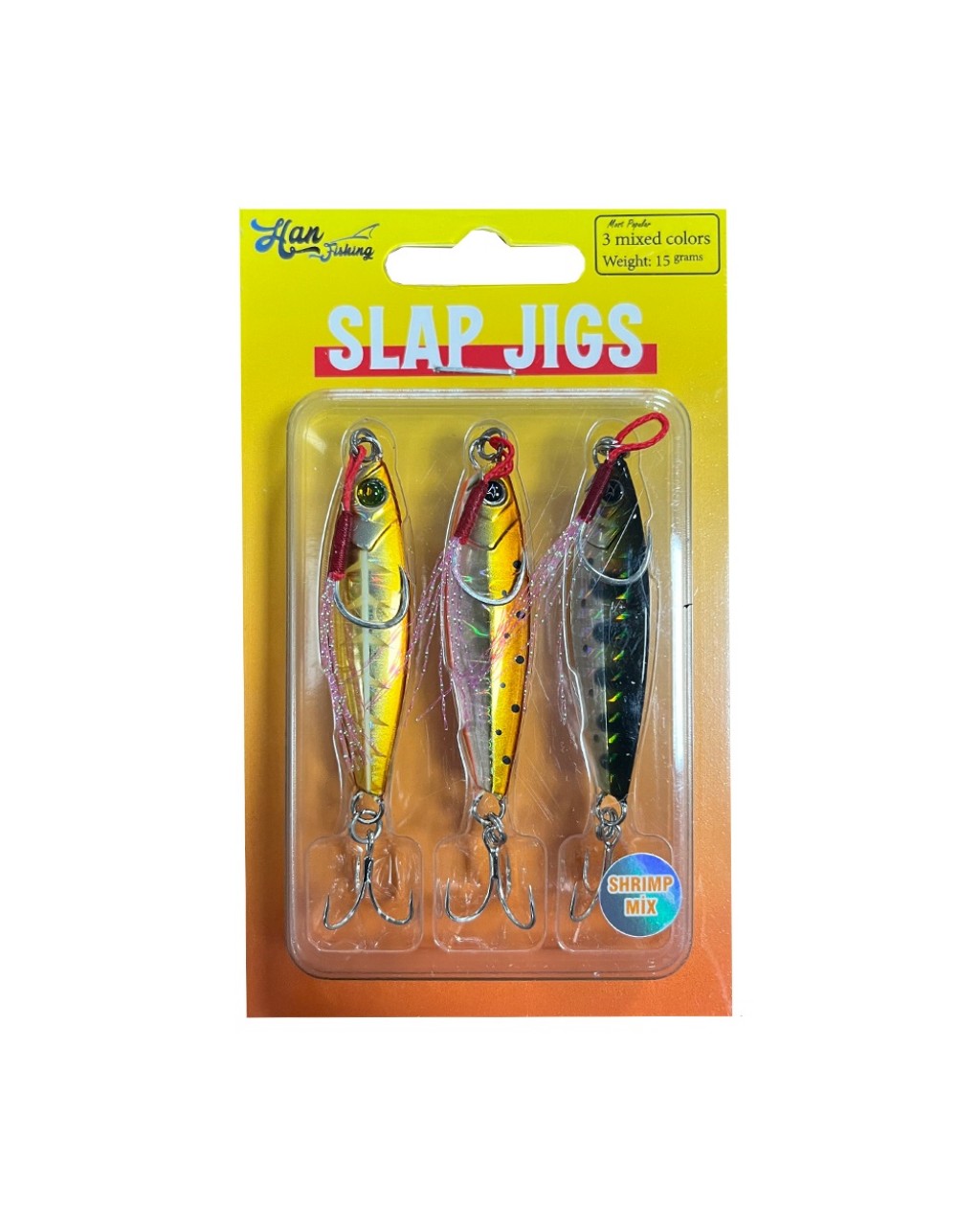 Slap Jigs Shrimp Mix RENK - 15 Slap Jigs Shrimp Mix RENK - 15