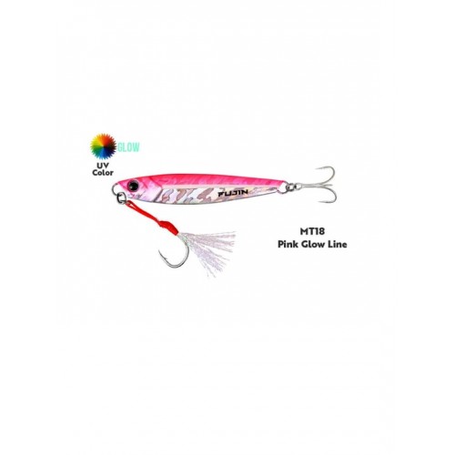 Fujin Jig-X 40Gr MT18 Pink Glow Line	 Fujin Jig-X 40Gr MT18 Pink Glow Line