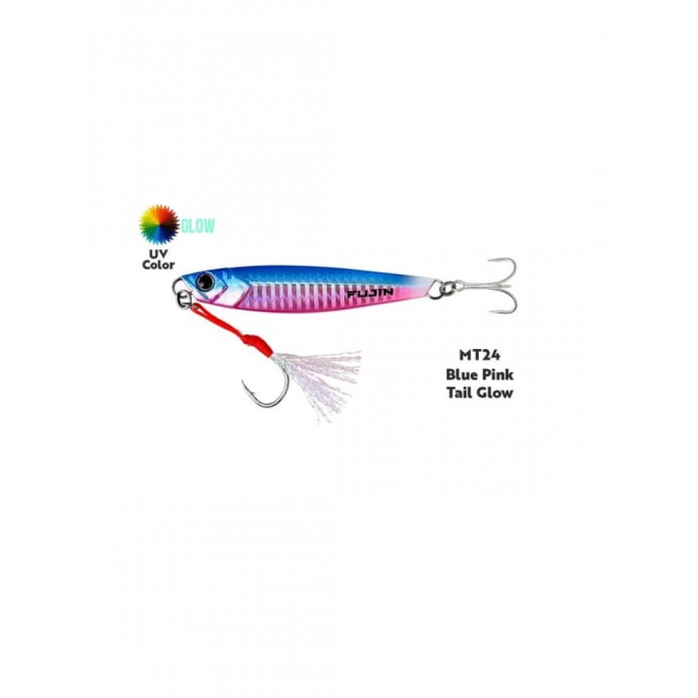 Fujin Jig-X 40Gr MT24 Blue Pink Tail Glow	