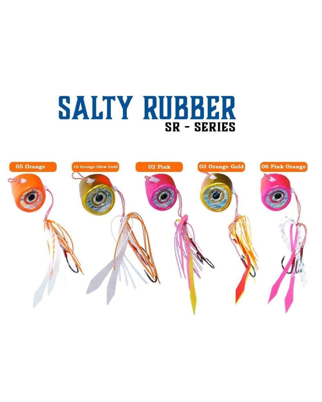 Fujin Salty Rubber 60Gr #02 Pink 3D Eye SR-11 Fujin Salty Rubber 60Gr #02 Pink 3D Eye SR-11